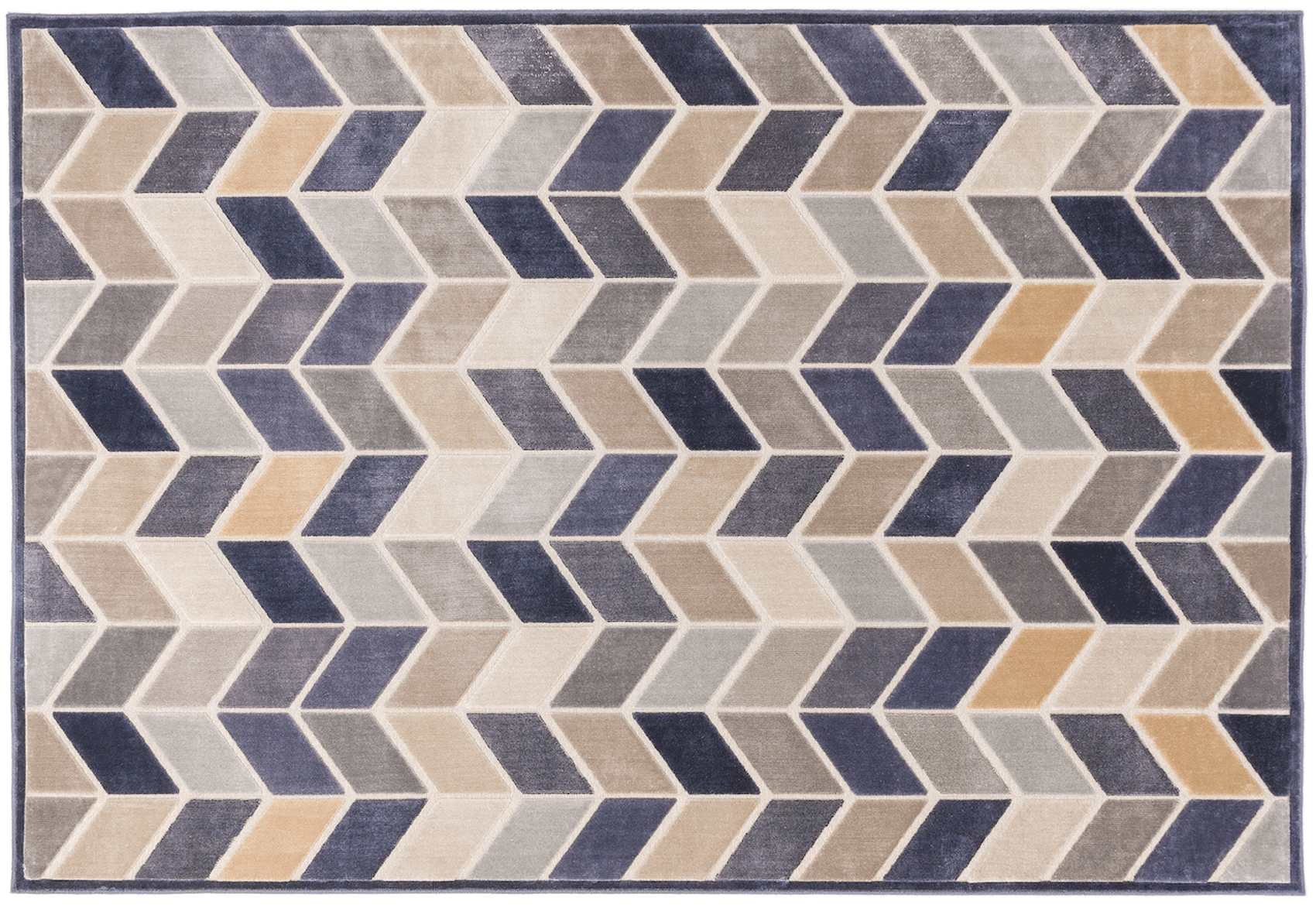 Brands CutCut Leather Collection Hera Blue Vintage Rug