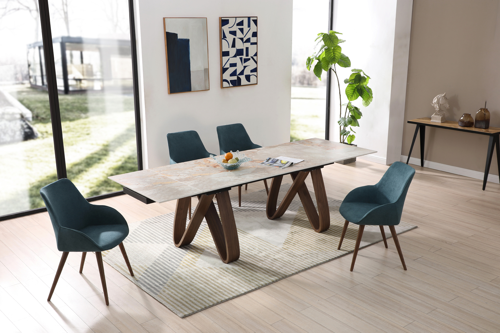 Clearance Dining Room 9086 Table with 1353 Chairs
