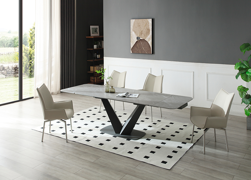 Living Room Furniture Coffee and End Tables Cloud Table with 1218 swivel grey taupe chairs