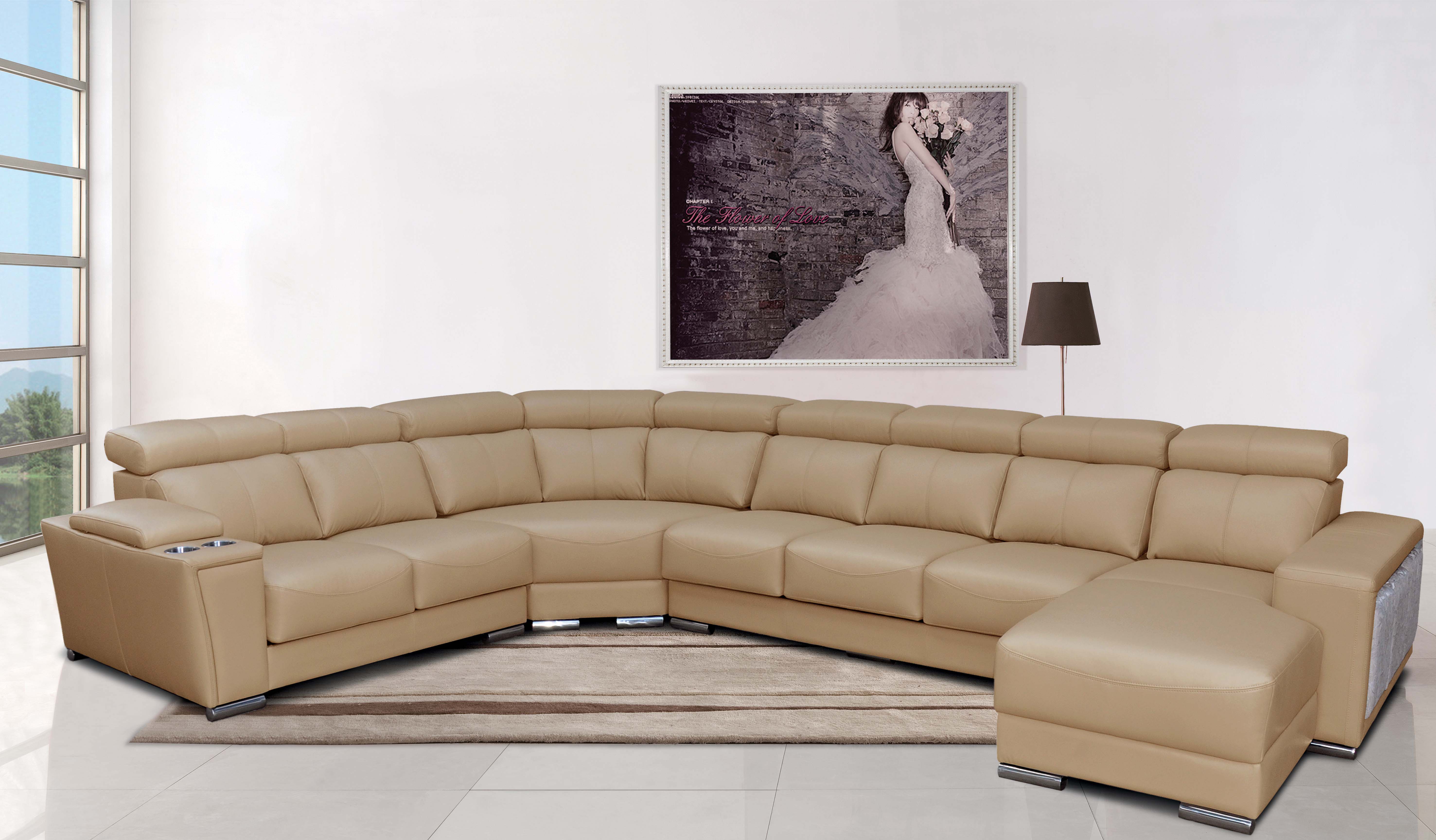 Clearance Living Room 8312 Sectional with Sliding Seats