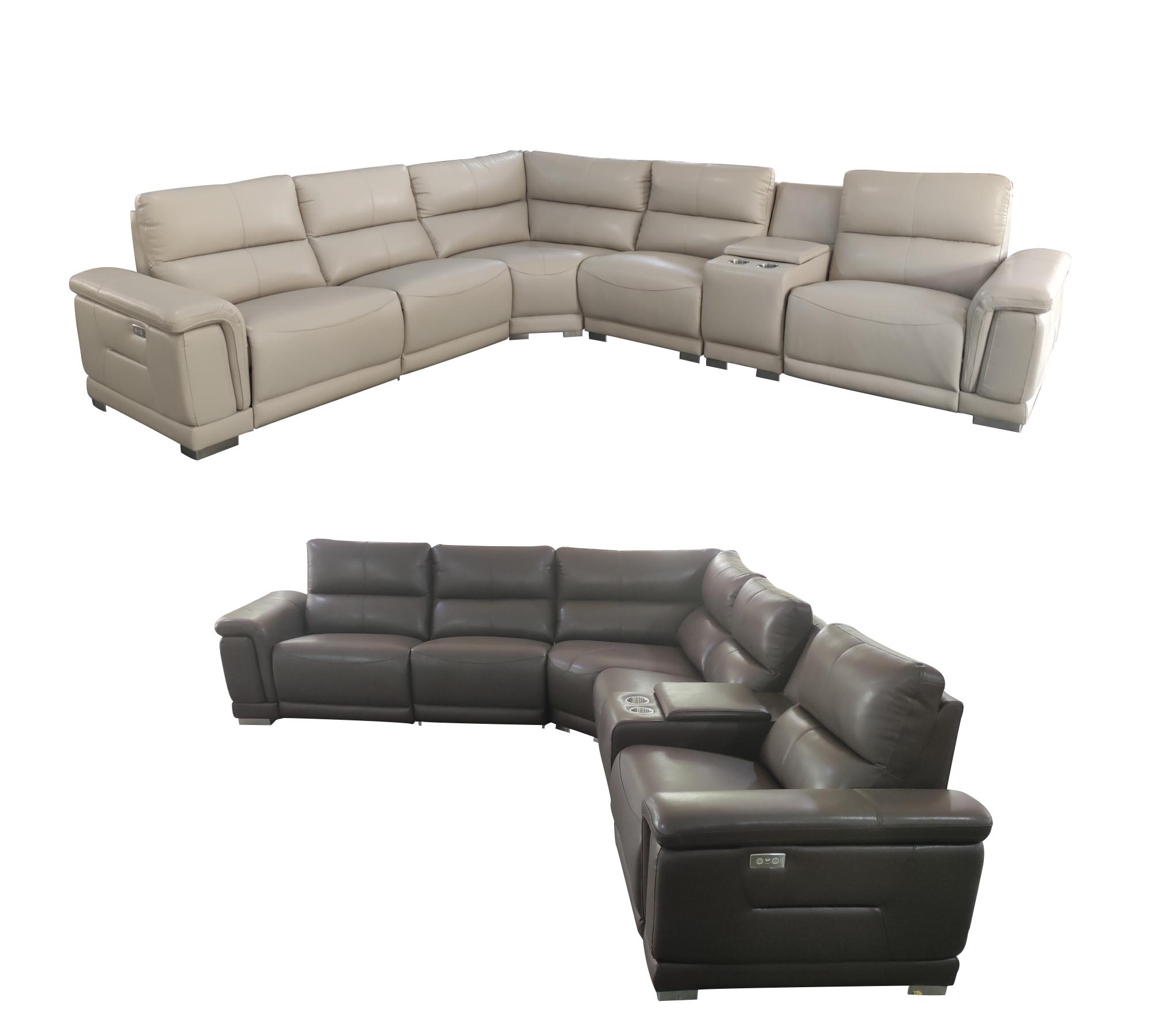 Living Room Furniture Sofas Loveseats and Chairs 2901 Sectional w/recliner