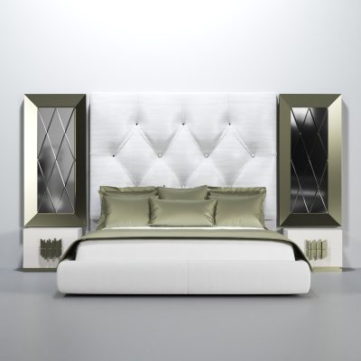 Modern Bedrooms QS and KS DOR 78 KS Bed + 2 Night Stand