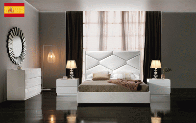Bedroom Furniture Modern Bedrooms QS and KS Martina LUX Bedroom Storage White, M152, C152, E100