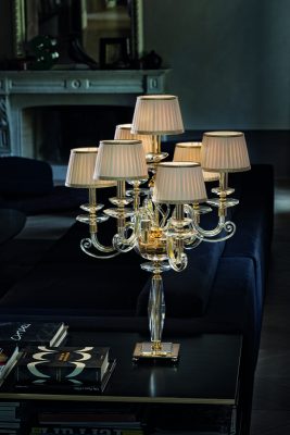 Brands Euroluce Alicante Lighting Collection Italy Alicante Clear F6+1L shade