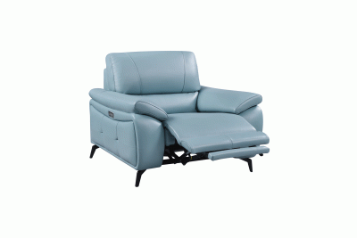 2934 Blue Chair w/ electric recliner