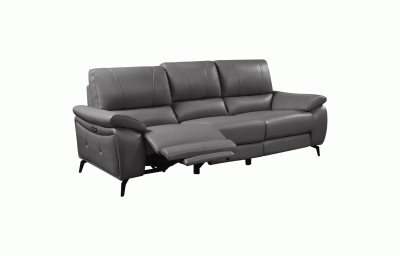 2934 Dark Grey Sofa w/ electric recliners