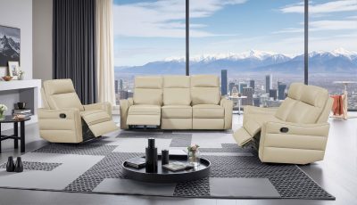3517 Cream w/ manual recliners