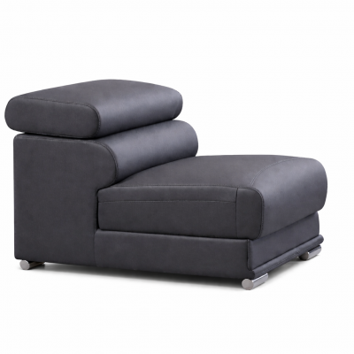 2119 Armless Chair – Dark Grey