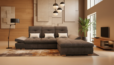 Estero Sectional Right with Bed and storage