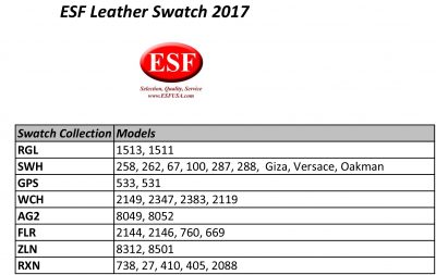 Stock Living Leather Swatch Info