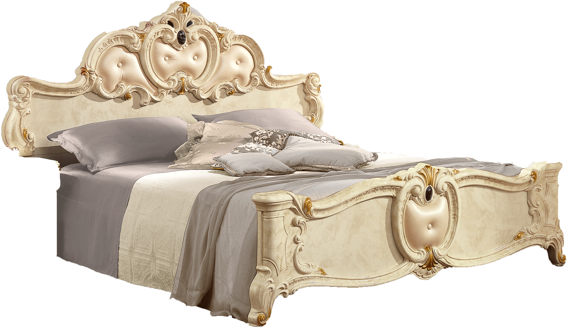 Clearance Bedroom Barocco Bed Ivory, Camelgroup Italy