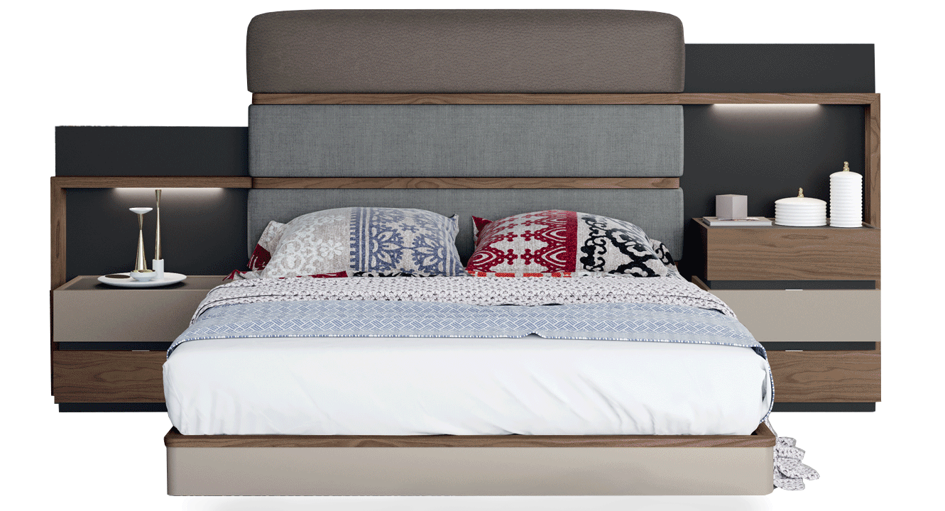 Bedroom Furniture Beds with storage Leo King size Storage Kit
