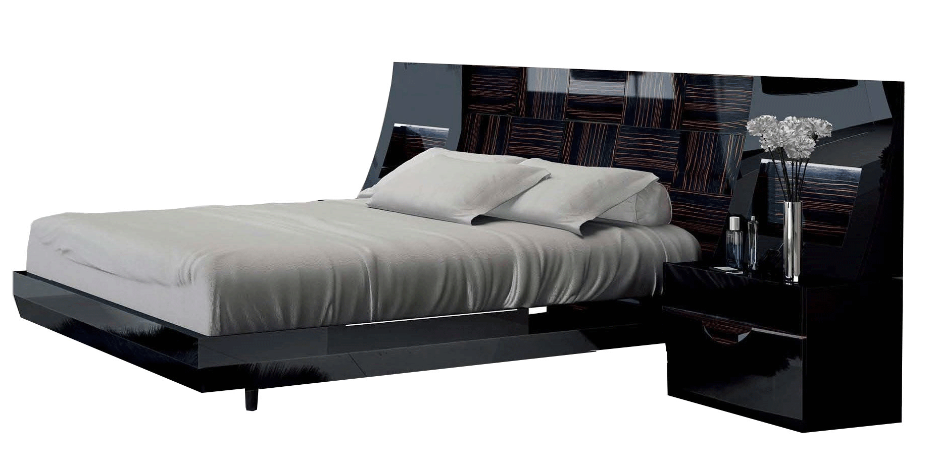 Bedroom Furniture Modern Bedrooms QS and KS Marbella Bed QS bed ONLY
