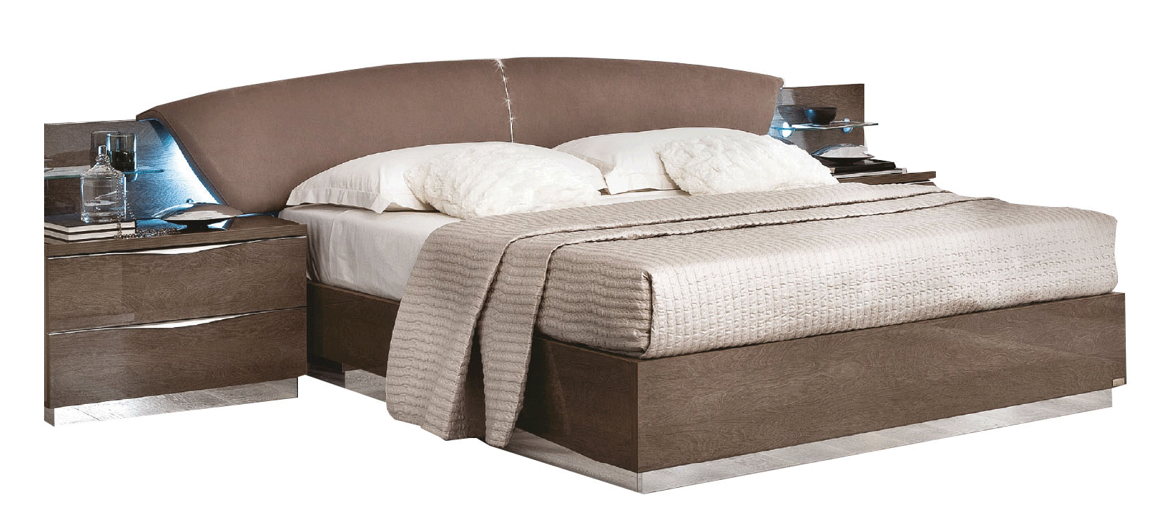 Bedroom Furniture Beds Platinum QS DROP Bed SILVER BIRCH
