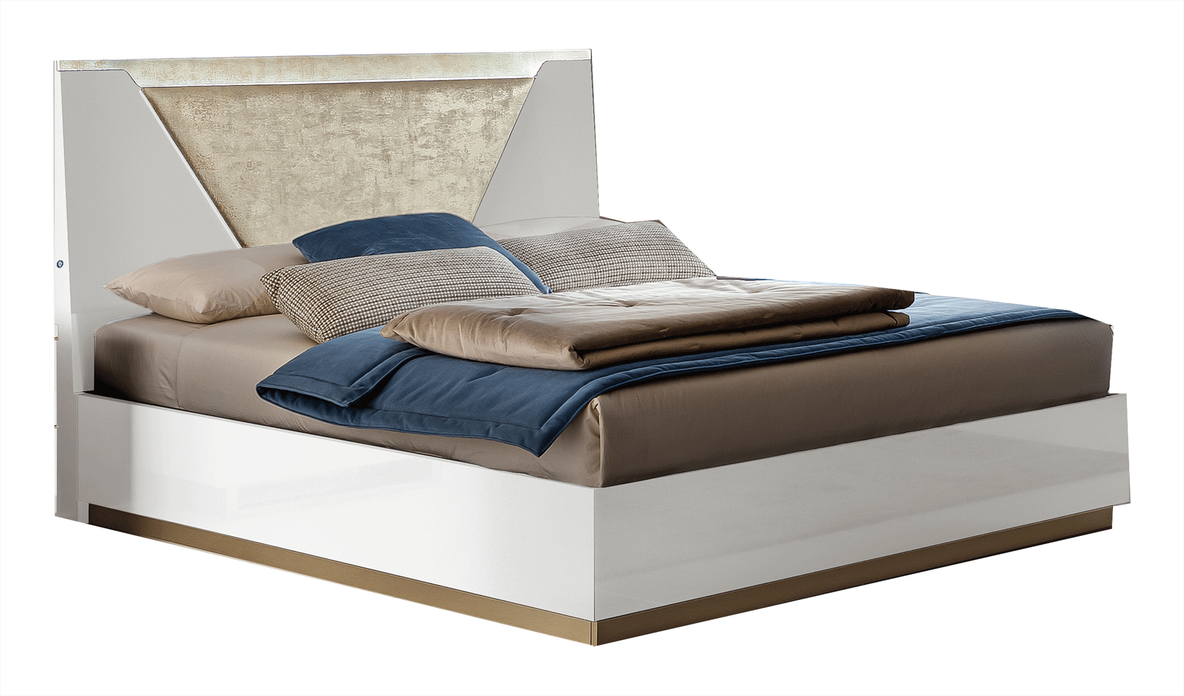 Bedroom Furniture Nightstands Smart Bed White
