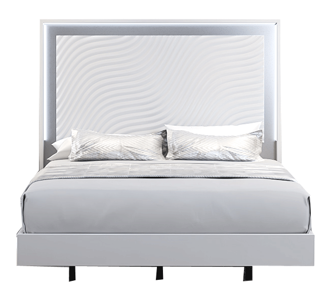 Clearance Bedroom Wave Bed White