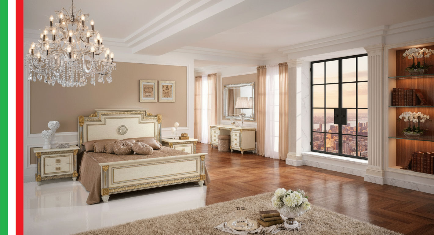 Brands Arredoclassic Bedroom, Italy Liberty Night Bedroom