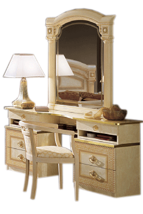 Bedroom Furniture Beds Aida Ivory Vanity Dresser