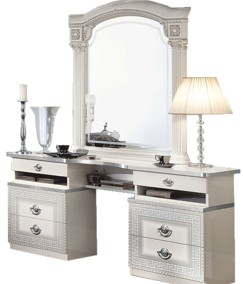 Brands Camel Classic Collection, Italy Aida White/Silver Vanity Dresser