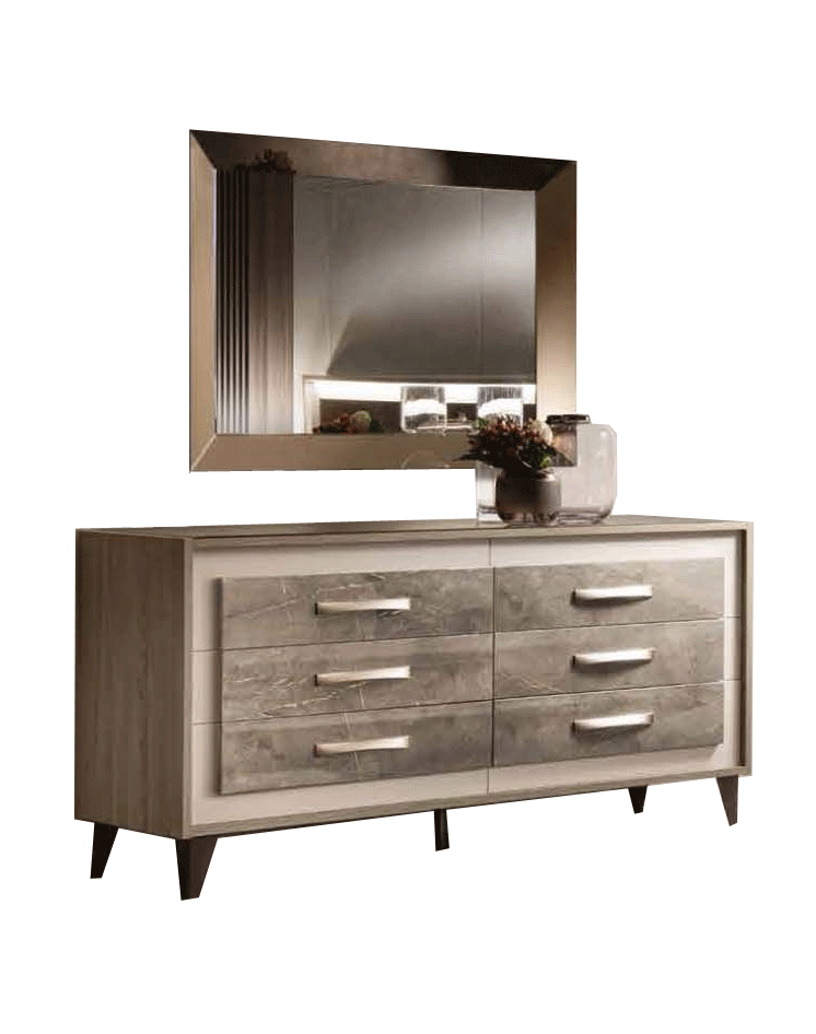 Brands Arredoclassic Bedroom, Italy ArredoAmbra Double Dresser / Mirror