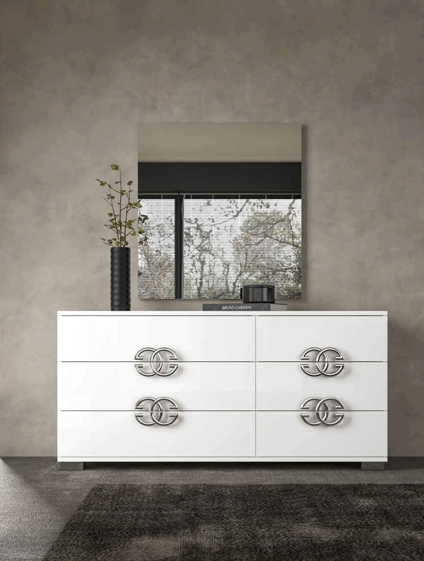 Bedroom Furniture Nightstands Dafne Double Dresser / Mirror