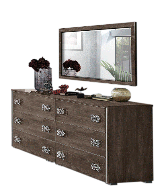 Bedroom Furniture Full Size Kids Bedrooms Dover Brown Dresser/Mirror