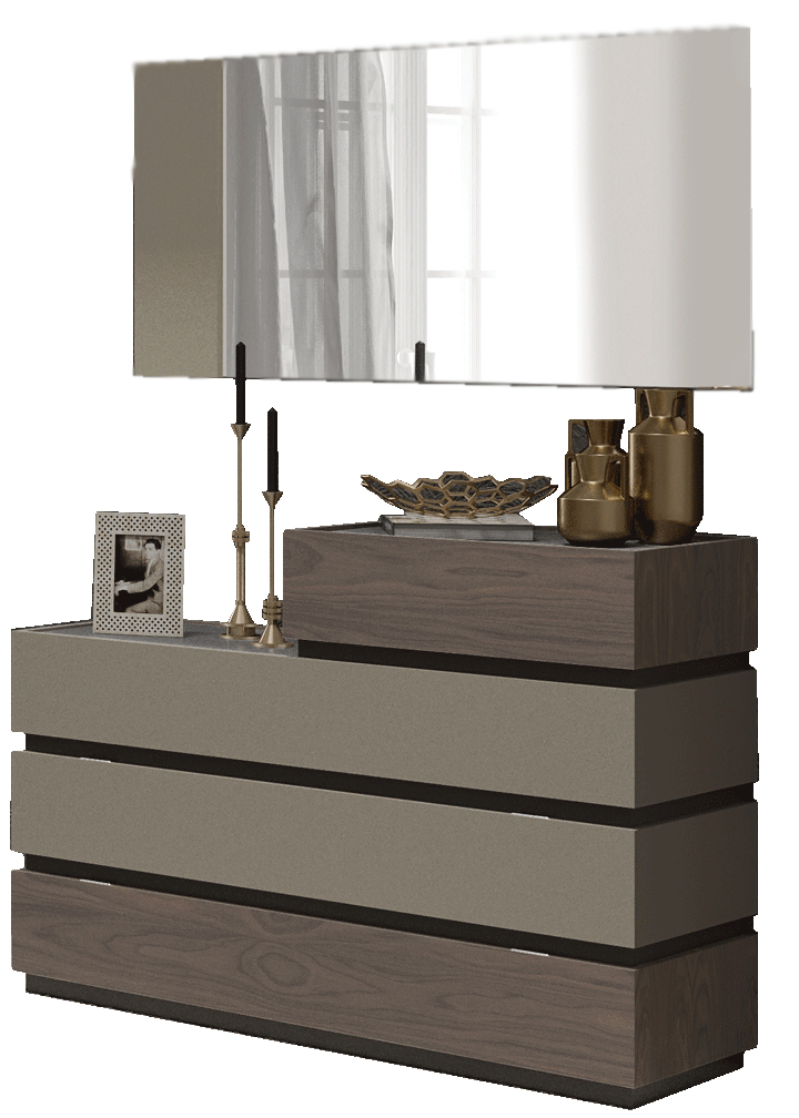Bedroom Furniture Beds Leo Dresser/Chest/Mirror