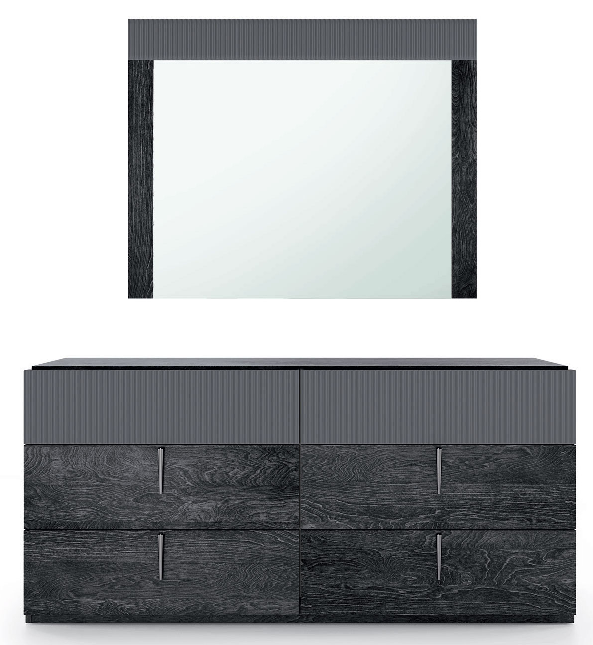 Bedroom Furniture Nightstands Onyx Double dresser / Mirror