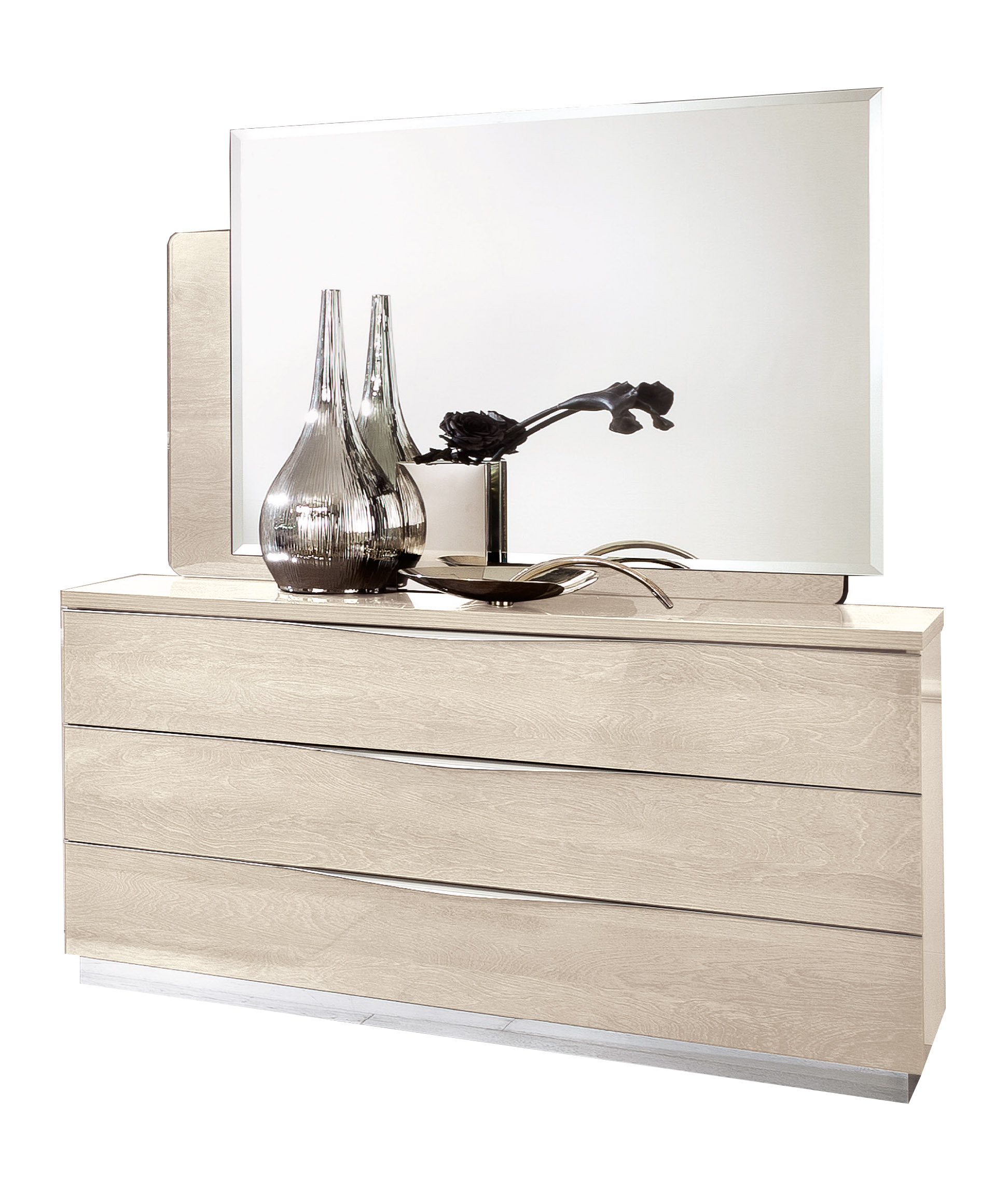 Bedroom Furniture Dressers and Chests Platinum Single Dresser IVORY