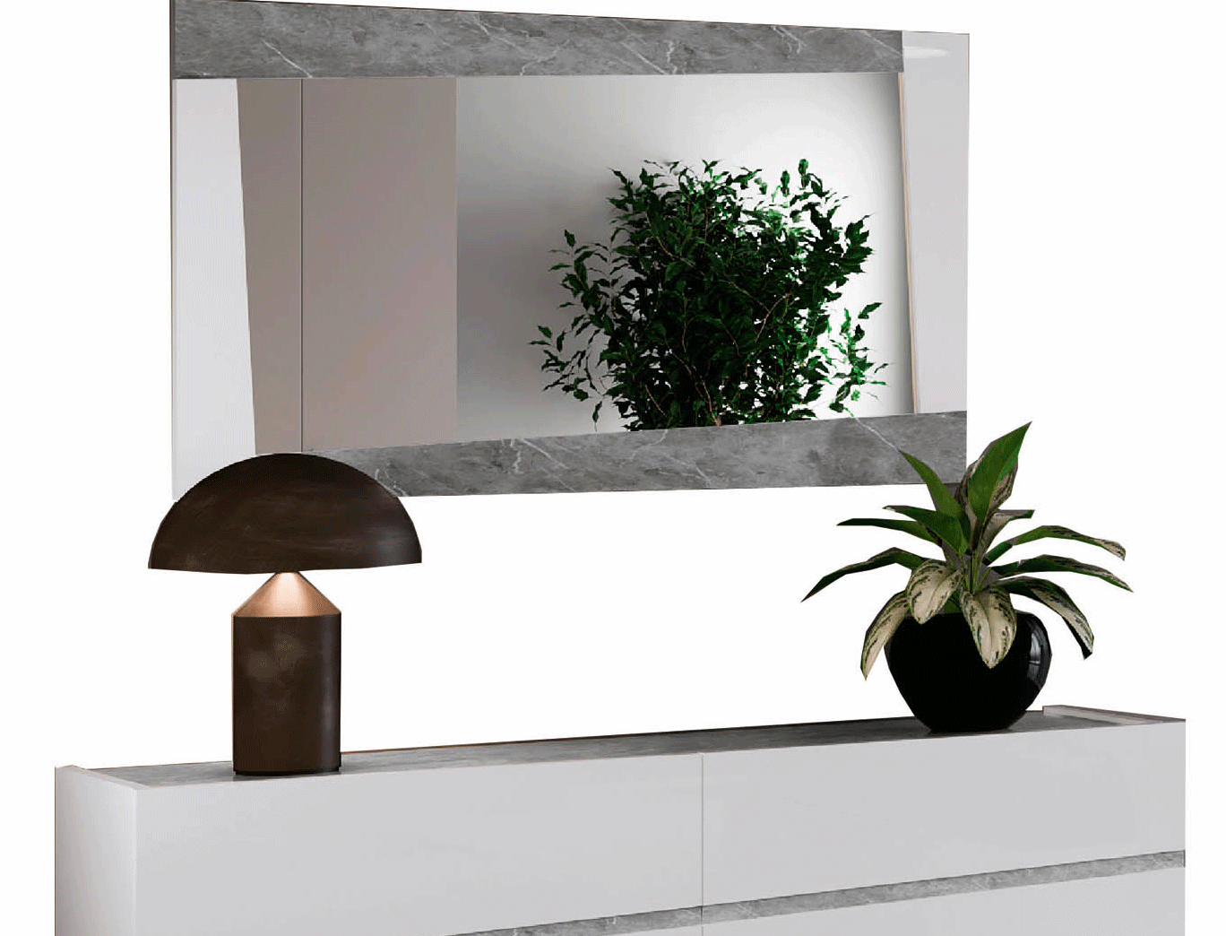 Bedroom Furniture Nightstands Alba mirror