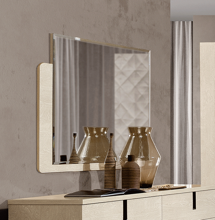 Bedroom Furniture Wardrobes Ambra mirror for Dresser/ 3Door buffet & Elite 2 Door buffet IVORY