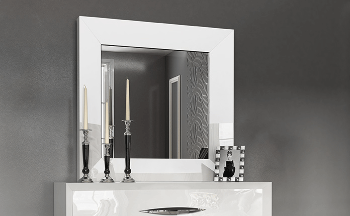 Bedroom Furniture Nightstands Carmen mirror for single dresser