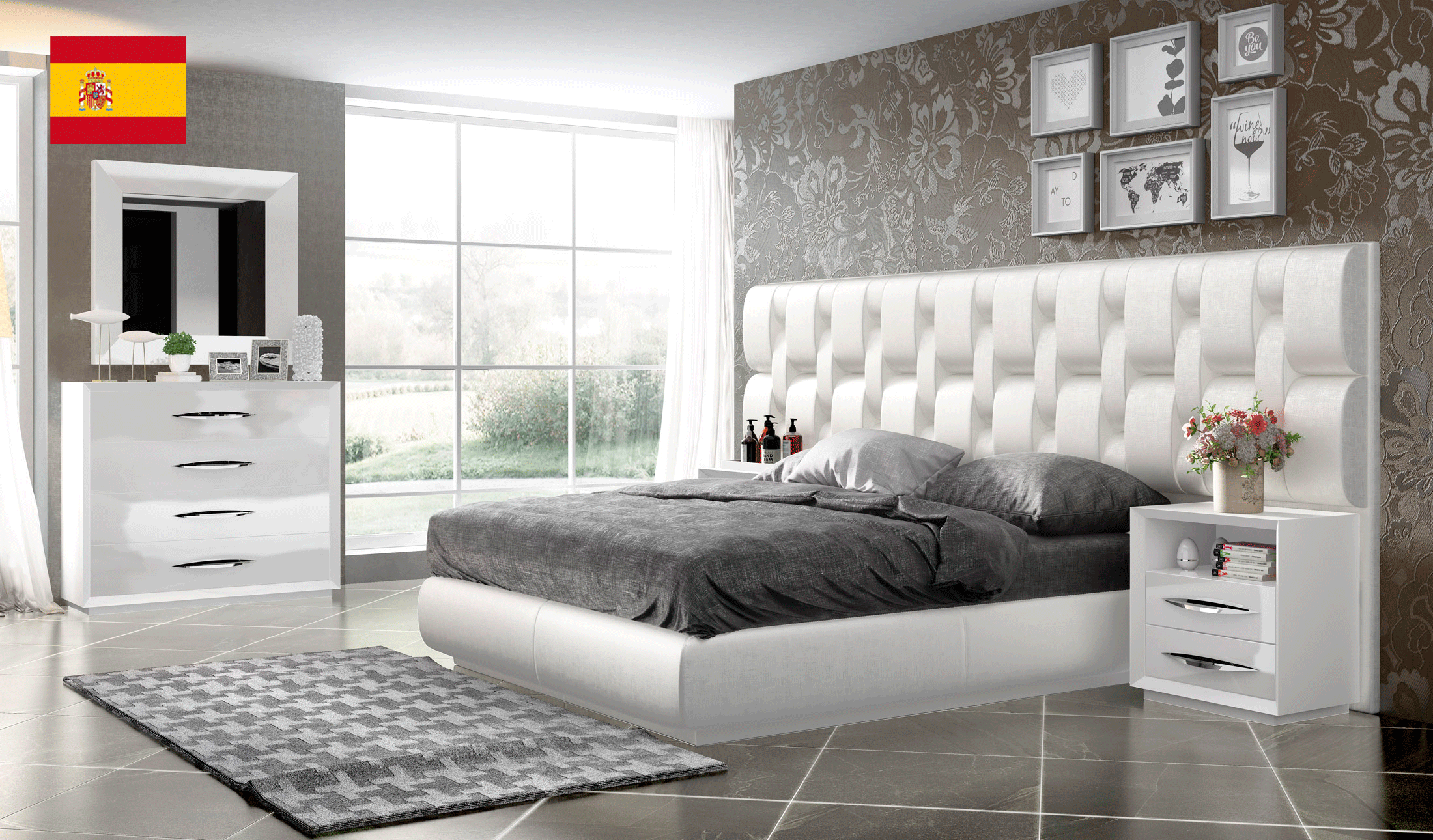 Brands Franco Furniture Avanty Bedrooms, Spain Emporio White Bedroom