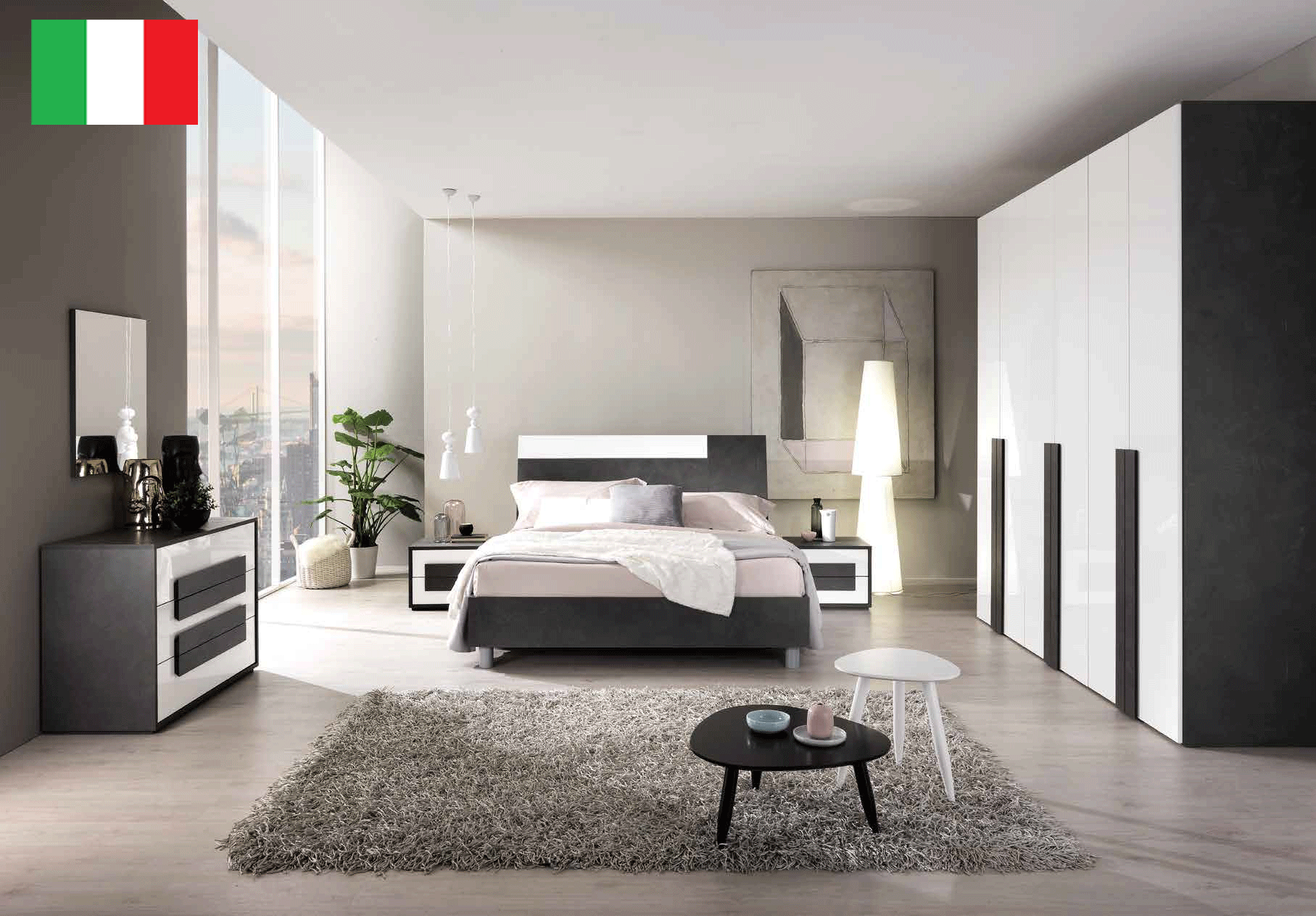 Brands MCS Modern Bedrooms Panarea QS Bedroom