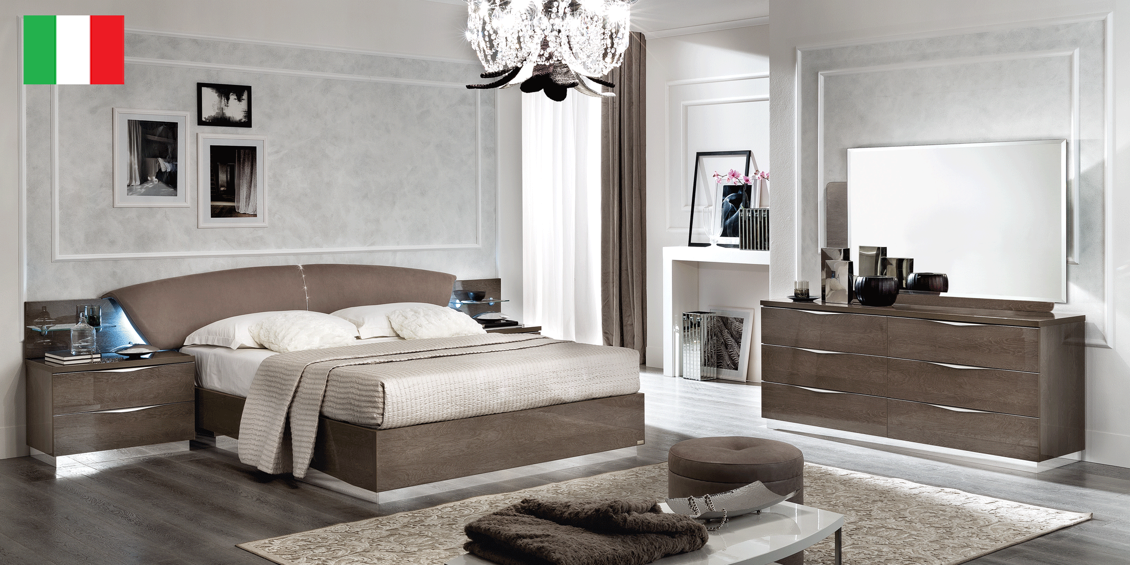 Brands Camel Modum Collection, Italy Platinum DROP Bedroom SILVER BIRCH