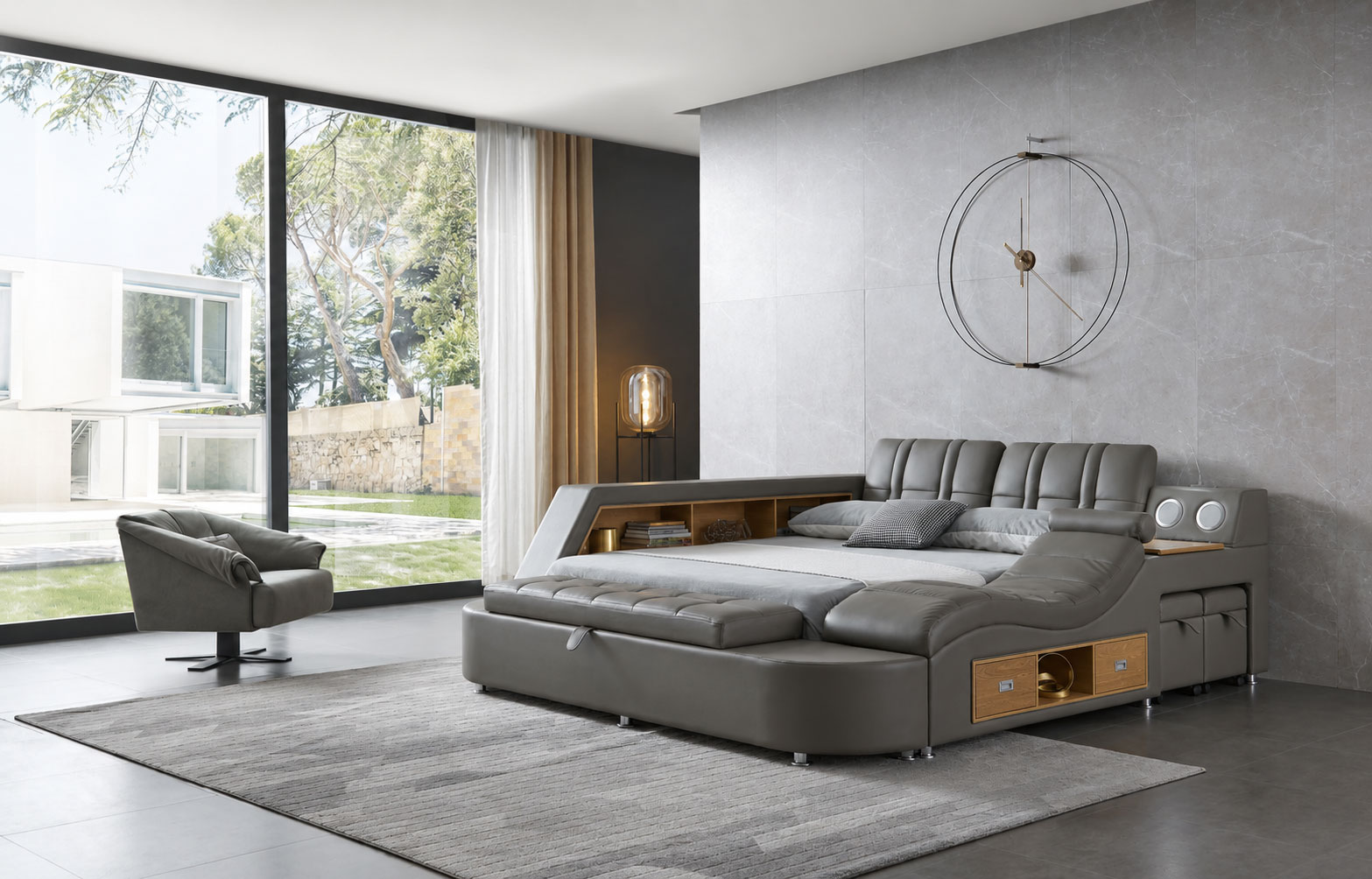 Bedroom Furniture Modern Bedrooms QS and KS Tesla Bed KS Size