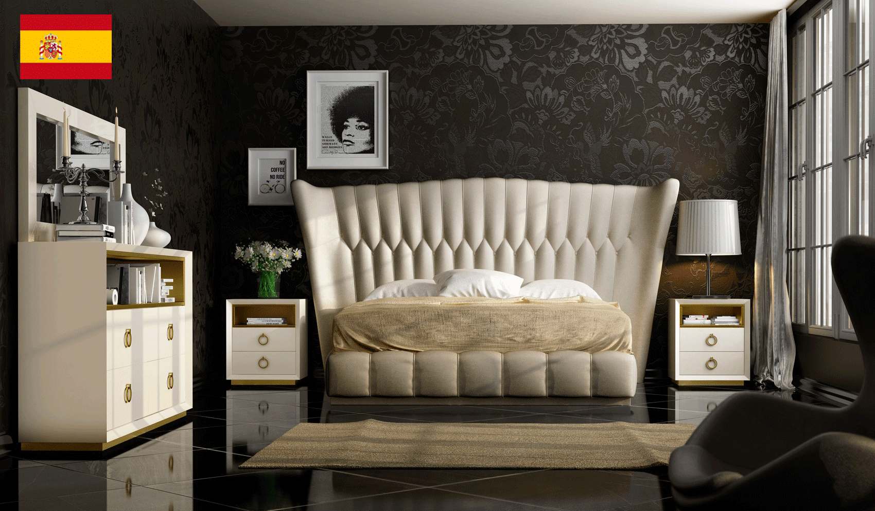 Brands Franco Africa Velvet Bedroom