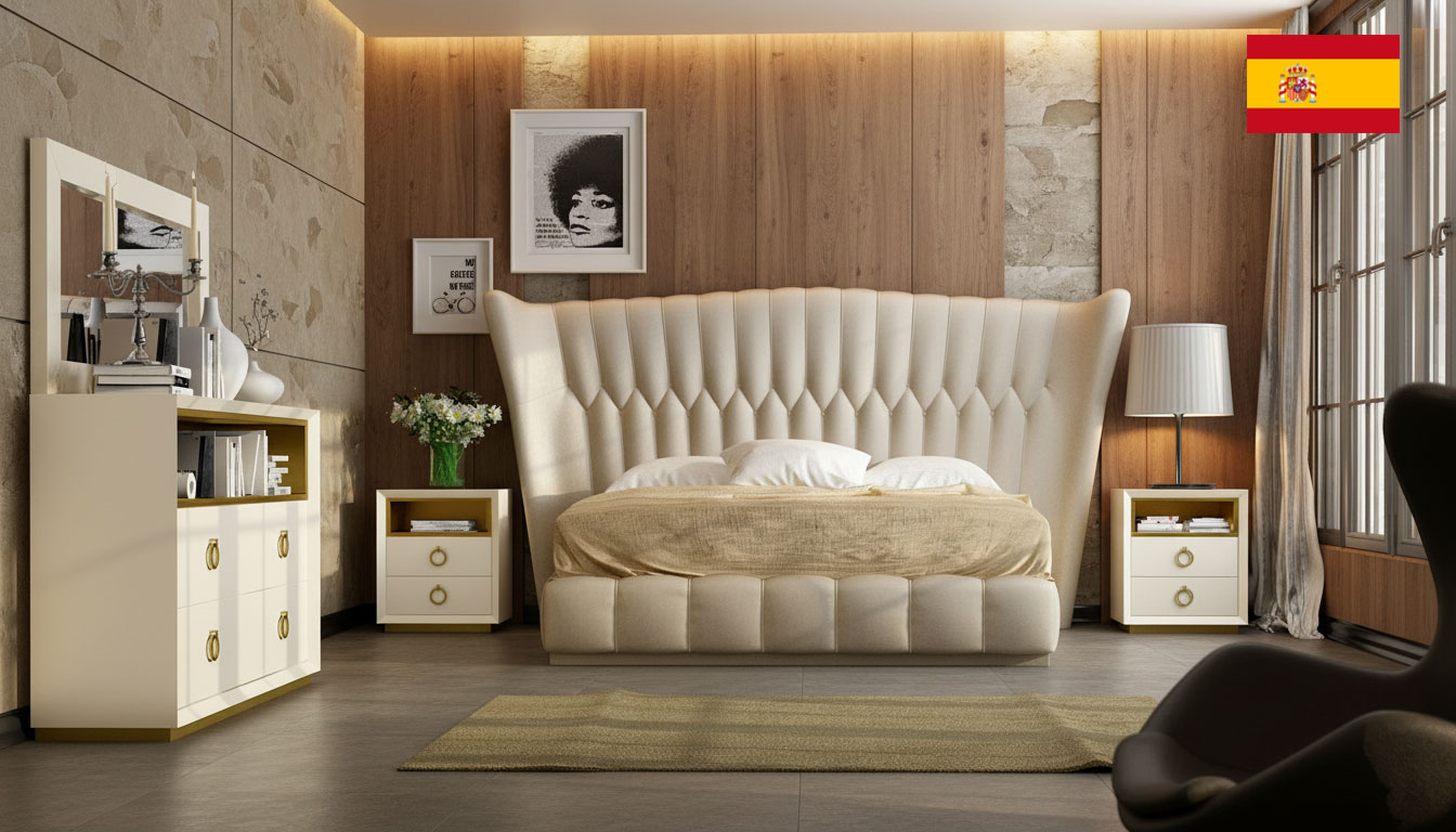 Brands Franco Furniture Bedrooms vol2, Spain Velvet Bedroom