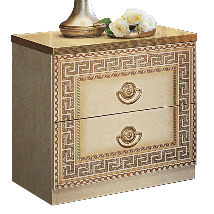 Clearance Bedroom Aida Ivory Nightstand