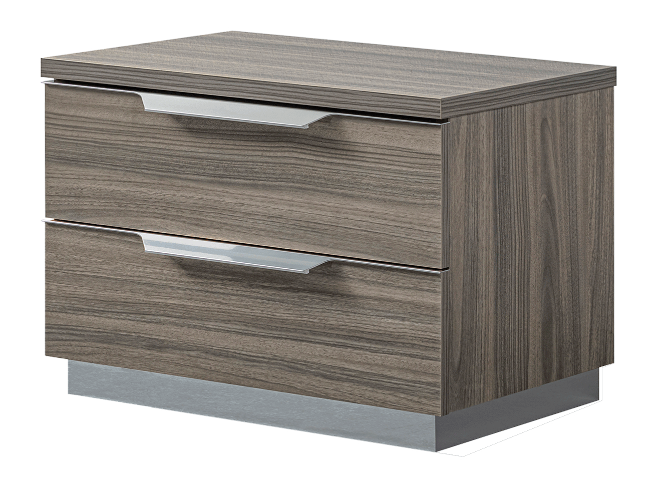 Bedroom Furniture Modern Bedrooms QS and KS Kroma Nightstand GREY