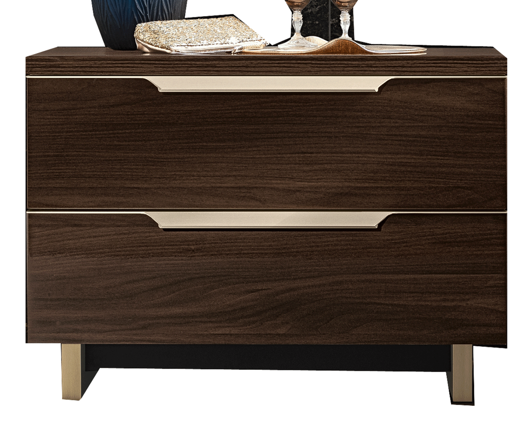Wallunits Hallway Console tables and Mirrors Smart Nightstand Walnut