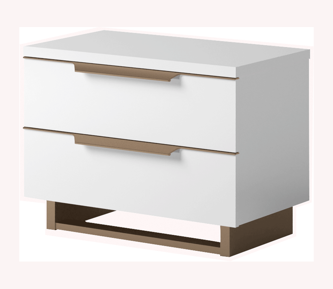 Clearance Bedroom Smart Nightstand White