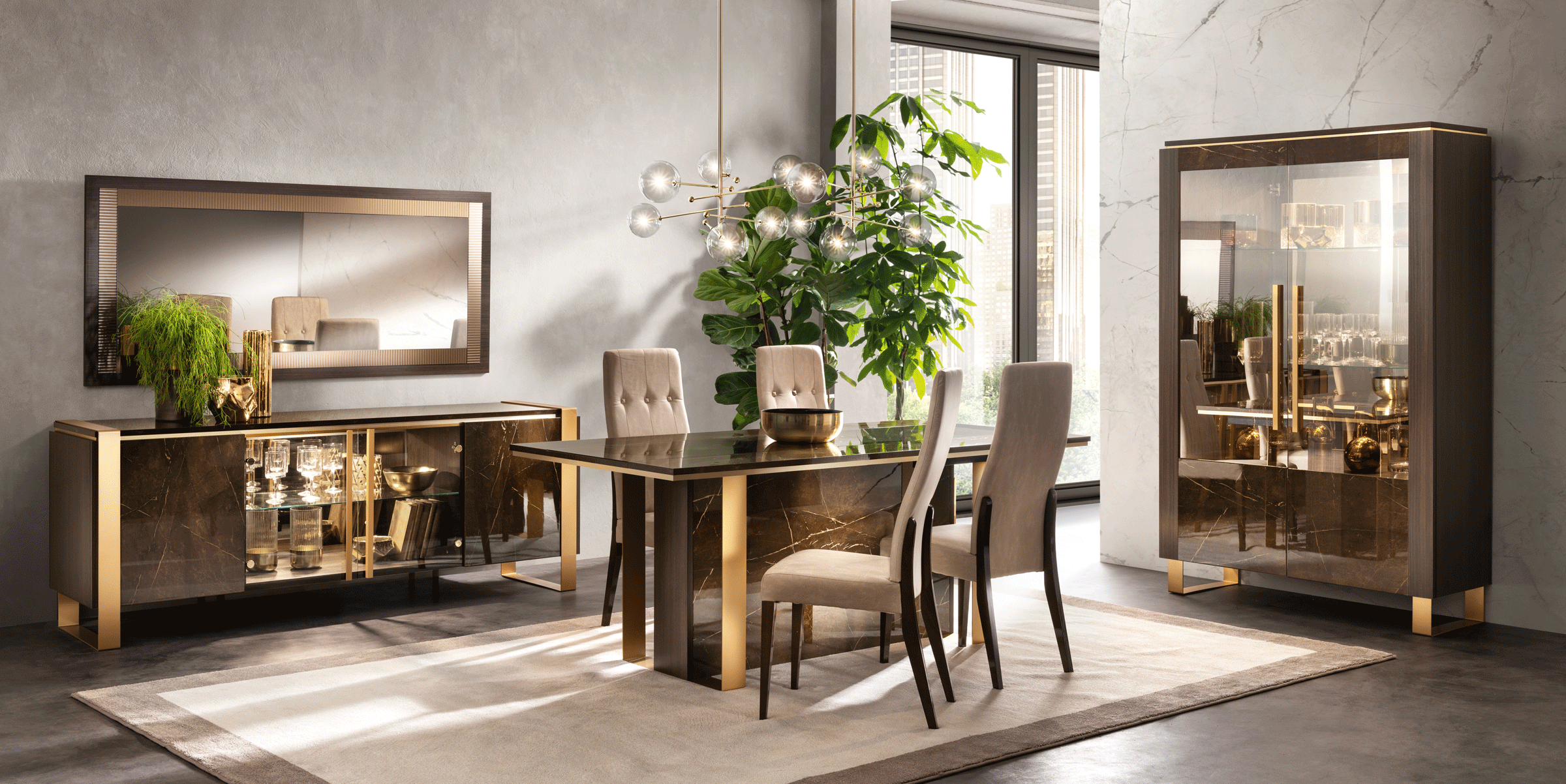 Dining Room Furniture Marble-Look Tables Essenza Dining by Arredoclassic, Italy Additional