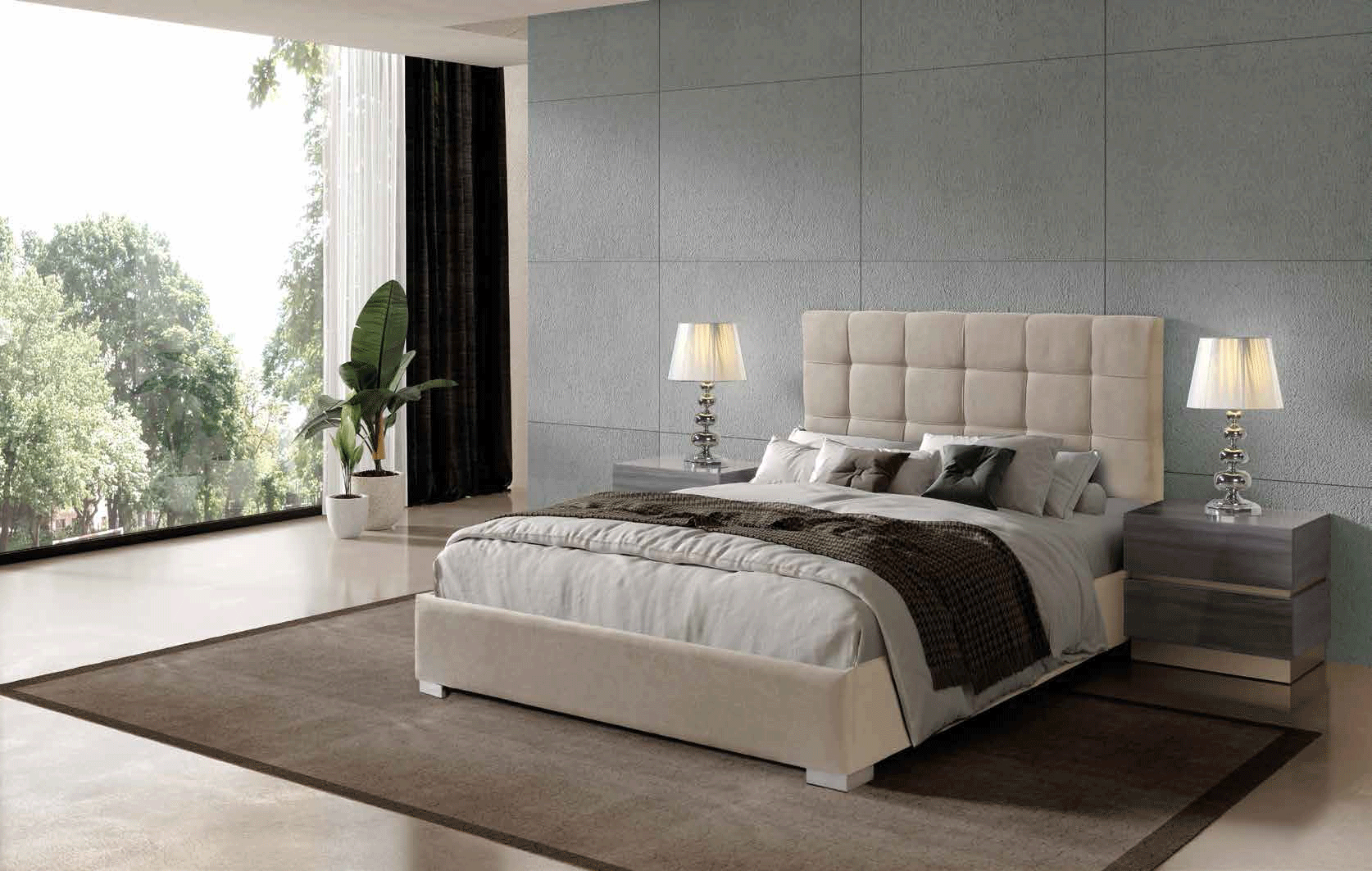 Bedroom Furniture Classic Bedrooms QS and KS 858 Carla Bed, M-151, C-151, YP440-N