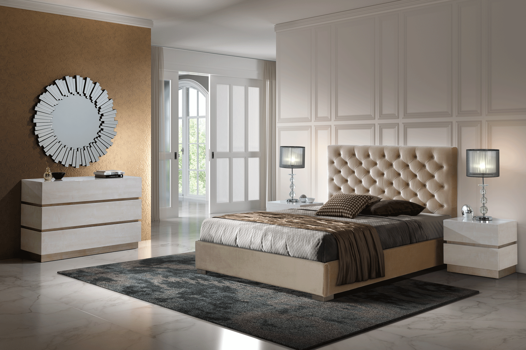 Brands Dupen Modern Bedrooms, Spain 852 Gala Bed, M-151, C-151, E-100