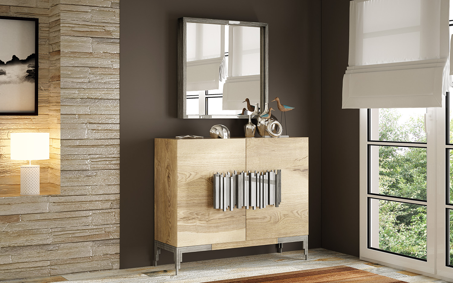 Brands Franco Serik Wall Unit Collection, Spain ZII.02 SHOE CABINET