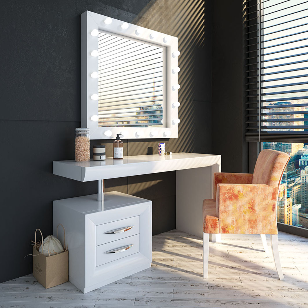 Brands Franco Furniture New BELLA Vanity Chest NB07 Vanity Dresser
