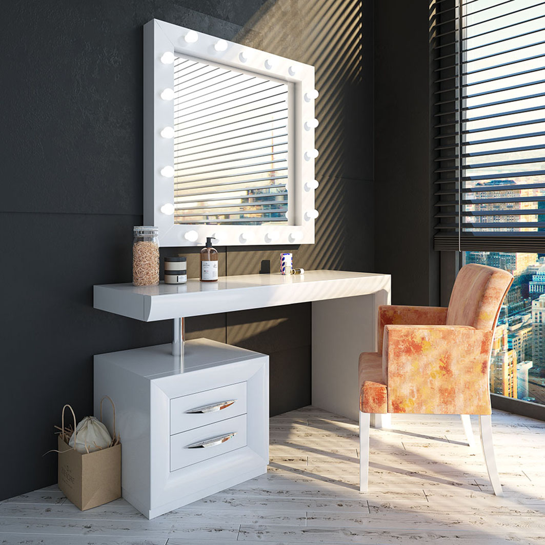 Bedroom Furniture Modern Bedrooms QS and KS NB07 Vanity Dresser