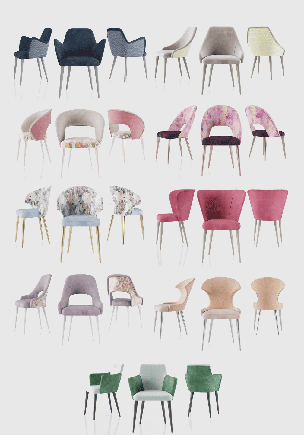 Brands Franco Gold Chairs