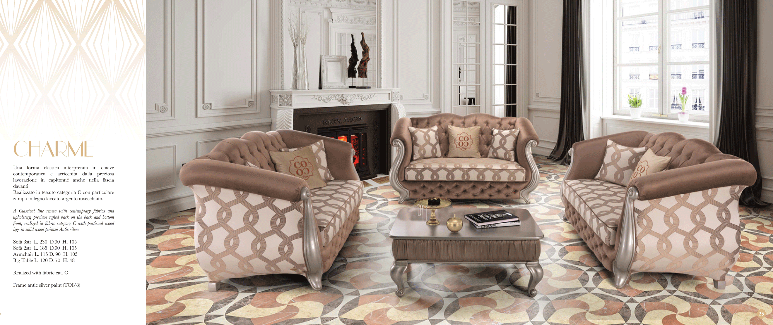 Brands ALF Capri Coffee Tables, Italy Charme